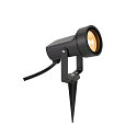 SLV Erdspie�-Leuchte SYNA SHADE, IP65 IK06, rund, GU10 max. 10W, neigbar, IP-Steckerkabel, seeluft-best�ndig, schwarz