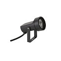 SLV Erdspie�-Leuchte SYNA SHADE, IP65 IK06, rund, GU10 max. 10W, neigbar, IP-Steckerkabel, seeluft-best�ndig, schwarz