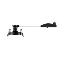 SLV Deckeneinbauleuchte NEW TRIA� 155, quadratisch, 2-flammig, 2x GU10 max. 10W, drehbar, schwarz