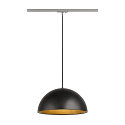 1-phase pendant luminaire FORCHINI M 40 TRACK E27 IP20, black dimmable