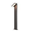 Outdoor LED Stehleuchte ABRIDOR POLE HYBRID, IP65 IK007, mit Solar-Panel + Sensoren, 2200/2700K, drehbar, anthrazit, 100cm