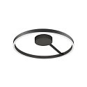 SLV LED Wand- und Deckenleuchte ONE PHASE, Up/Down, � 60cm, 23W 2700/3000K (CCT Switch) 2x130�, CRi >90, dimmbar, schwarz