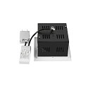 SLV LED Deckeneinbauleuchte KADUX SINGLE, 1-fkammig, DALI 2 dimmbar, kardanisch schwenkbar, 27W 4000K 3350lm 30�