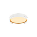 SLV LED Wand- und Deckenleuchte DECONA PHASE, rund, 18W 2700/3000K (CCT Switch), dimmbar, wei� / gold