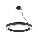 SLV LED Pendelleuchte MEDO� RING 90 PHASE, 43W 3000/4000K (CCT Switch) 5000/5300lm 110�, CRi >90, dimmbar, schwarz