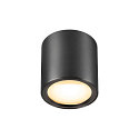 SLV LED Deckenleuchte OCULUS PHASE, Wechsel-Optik, 11W 2000-3000K 100�, CRi >90, Dim-to-Warm, mit Wechsel-Optik, dunkel bronze