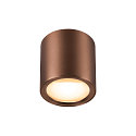 SLV LED Deckenleuchte OCULUS PHASE, Wechsel-Optik, 11W 2000-3000K 100�, CRi >90, Dim-to-Warm, mit Wechsel-Optik, dunkel kupfer
