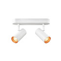 wall and ceiling luminaire NOBLO� DOUBLE PHASE DTW 2 flames, round, Dim-To-Warm IP20