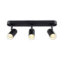 SLV wall and ceiling luminaire NOBLO� TRIPLE PHASE DTW 3 flames, round, Dim-To-Warm IP20, black dimmable