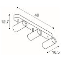 LED Wand- und Deckenstrahler NOBLO� TRIPLE PHASE, IP20, 3-flammig, kardanisch, CRi>90, dimmbar