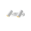 SLV LED Wand- und Deckenstrahler NOBLO� DOUBLE PHASE, IP20, 2-flammig, kardanisch, CRi>90, dimmbar, 12W 2700K 1450lm 32�, wei�