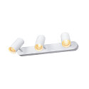SLV LED Wand- und Deckenstrahler NOBLO� TRIPLE PHASE, IP20, 3-flammig, kardanisch, CRi>90, dimmbar, 19W 2700K 2350lm 32�, wei�