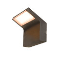 LED Outdoor Wandleuchte ORDI II, eckig, 10W, 2200/3000K, 700/850lm, IK07, IP65, dimmbar, schwarz