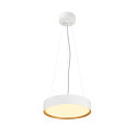SLV LED Deckenleuchte DECONA 30 CL, PHASE, rund, 17W, 3000/4000K, 1710/1800lm, UGR<25, IK06, IP44, dimmbar, wei�/gold