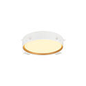 SLV LED Deckenleuchte DECONA 30 CL, PHASE, rund, 17W, 3000/4000K, 1710/1800lm, UGR<25, IK06, IP44, dimmbar, wei�/gold