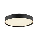 SLV LED Deckenleuchte DECONA 42 CL, PHASE, rund, 23W, 3000/4000K, 2540/2680lm, UGR<25, IK06, IP44, dimmbar, schwarz