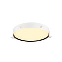 SLV LED Deckenleuchte DECONA 42 CL, PHASE, rund, 23W, 3000/4000K, 2540/2680lm, UGR<25, IK06, IP44, dimmbar, schwarz