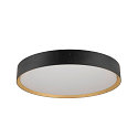 SLV LED Deckenleuchte DECONA 42 CL, PHASE, rund, 23W, 3000/4000K, 2550/2680lm, UGR<25, IK06, IP44, dimmbar, schwarz/gold