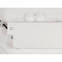 SLV ceiling luminaire DECONA 30 CL round, with sensor, suitable for VDU workstation IP44, white, lacquered 