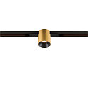 track spot FIXT-IT! round, built-in version, suitable for VDU workstation IP20, gold, black, lacquered dimmable