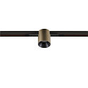 SLV LED Spot FIXT-IT!, 48V, DALI, rund, f�r Einbauschiene, 36�, 7W, 2700K, 800lm, UGR<19, IP20, dimmbar, bronze/schwarz