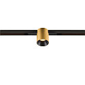 LED Spot FIXT-IT!, 48V, DALI, rund, f�r Einbauschiene, 36�, 7W, 3000K, 850lm, UGR<19, IP20, dimmbar, gold/schwarz