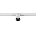 SLV LED Spot FIXT-IT!, 48V, DALI, rund, f�r Aufbauschiene, 36�, 8W, 2000-3000K, 480lm, UGR<19, IP20, dimmbar, wei�/schwarz