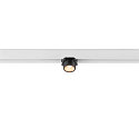 SLV LED Spot FIXT-IT!, 48V, DALI, eckig, f�r Aufbauschiene, 36�, 7W, 2700K, 800lm, UGR<19, IP20, dimmbar, wei�/schwarz