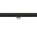 SLV LED Spot FIXT-IT!, 48V, DALI, eckig, f�r Aufbauschiene, 36�, 7W, 2700K, 800lm, UGR<19, IP20, dimmbar, schwarz/schwarz