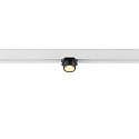 SLV LED Spot FIXT-IT!, 48V, DALI, eckig, f�r Aufbauschiene, 36�, 7W, 3000K, 865lm, UGR<19, IP20, dimmbar, wei�/schwarz