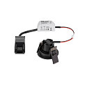 SLV LED Deckeneinbauleuchte NEW TRIA� 45, rund, 24�, 4W, 3000K, 360lm, UGR<22, IK02, IP20, schwarz