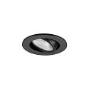 SLV LED Deckeneinbauleuchte NEW TRIA� 45, rund, 24�, 4W, 3000K, 360lm, UGR<22, IK02, IP20, schwarz