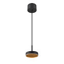LED Pendelleuchte GRIP! FLAT, 16W, 2700/3000K, 400lm, IP20, dimmbar, schwarz/gold