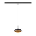 LED Pendelleuchte GRIP! FLAT TRACK 48V, 15W, 2700/3000K, 400lm, IP20, dimmbar, schwarz/gold