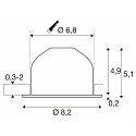 LED Deckeneinbauleuchte NEW TRIA� 68 AIRTIGHT, rund, 7,5W, 3000K, IP23, IK02, dimmbar, wei�