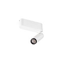 SLV LED Deckenaufbauleuchte GRIP! S SINGLE, 29�, 11W, IP20, dimmbar, 3000K, 650lm, wei�/schwarz