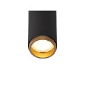 SLV LED Deckeneinbaustrahler GRIP! S, zylindrisch, 29�, 10W, IP20, dimmbar, 3000K, 620lm, schwarz/gold