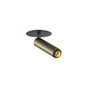 LED Deckeneinbaustrahler GRIP! S, zylindrisch, 29°, 10W, IP20, dimmbar, 3000K, 620lm, bronze/schwarz