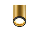 SLV LED Deckeneinbaustrahler GRIP! S, zylindrisch, 29�, 10W, IP20, dimmbar, 3000K, 620lm, gold/schwarz