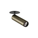 SLV LED Deckeneinbaustrahler GRIP! M, zylindrisch, 42�, 21W, IP20, dimmbar, 3000K, 2110lm, bronze/schwarz