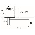 SLV LED Deckeneinbaustrahler GRIP! M, zylindrisch, 42�, 21W, IP20, dimmbar, 3000K, 2110lm, bronze/schwarz