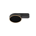 LED Deckenaufbauleuchte GRIP! FLAT, 15W, 2700/3000K, 400lm, IP20, dimmbar, schwarz/gold
