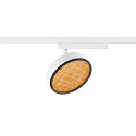 SLV LED 1-Phasen Strahler GRIP! FLAT, 16W 2700/3000K (CCT Switch), CRi>90, dimmbar, UGR<15, Wabenfilter, kardanisch, wei� / schwarz