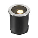 LED Boden-Einbauleuchte DASAR� XL ASYM, IP65/IP67 IK10, 27W 3000K 2600lm 70/40�, neigbar, befahrbar, DALI, Edelstahl, rund