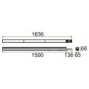 SLV LED System-Tr�ger EASYLIGHT 1500 ON-OFF, IP40, 150cm, 230V, 27-75W (multi) 3500-5000K (CCT-DIP), schaltbar, wei�, DA30 (asym.)