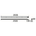 SLV LED System-Tr�ger EASYLIGHT 2500 DALI-2, IP40, 250cm, 230V, 29-80W (multi) 3500-5000K (CCT-DIP), dimmbar, wei�, DA30 (asym.)