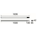 SLV Verbinder EASYLIGHT BC 1500 7 25 WH DALI-2, 7-polig, IP40, 150cm, Leerfeld inkl. Blind-Abdeckung, dimmbar, wei�