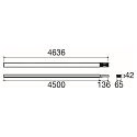 SLV light strip system connector EASYLIGHT BC 4500 7 25 WH DALI with cover, 7-pole, white, traffic white