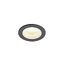LED Deckeneinbauleuchte NUMINOS� XS, rund, 6,9W, IP20, dimmbar, 20�, 4000K, 1000lm, schwarz/wei�