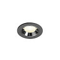 LED Deckeneinbauleuchte NUMINOS� XS, 6,9W, IP20, 20�, 4000K, 1000lm, schwarz/chrom